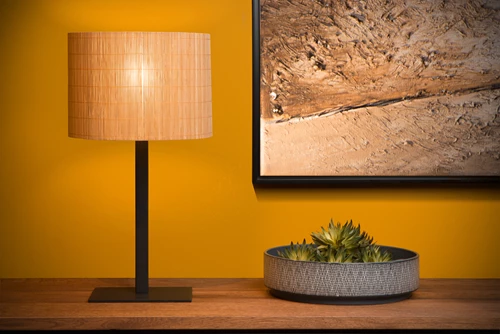 Lucide MAGIUS - Tischlampe - Ø 28 cm - 1xE27 - Natürlich - Atmosphäre 1